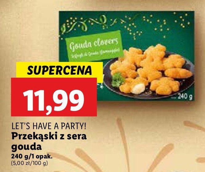 Przekąska z serem gouda Let's have a party! promocja