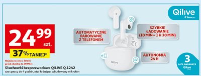 Słuchawki bezprzewodowe Qilive Q.1242 promocja w Auchan