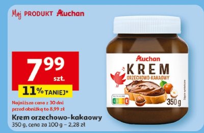 Krem orzechowo-kakaowy Auchan promocja w Auchan