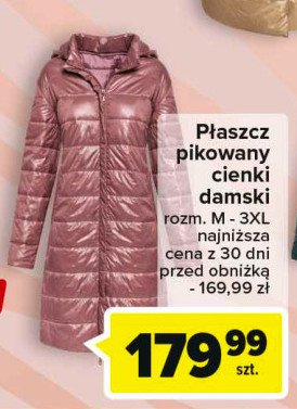 P艂aszcz pikowany promocja