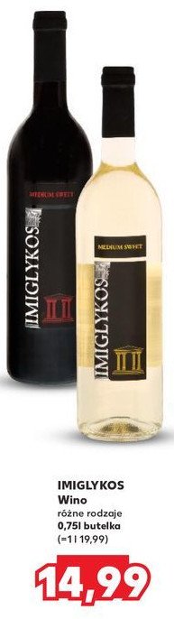 Wino Imiglykos semi sweet promocja