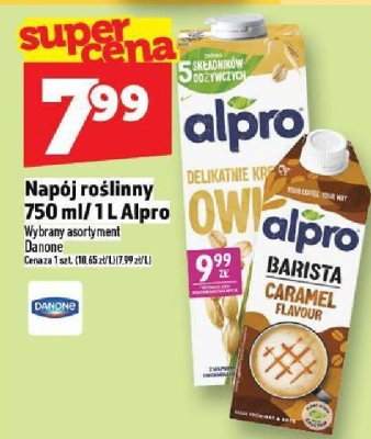 Napój roślinny Alpro 750 ml / 1 l promocja w TOPAZ