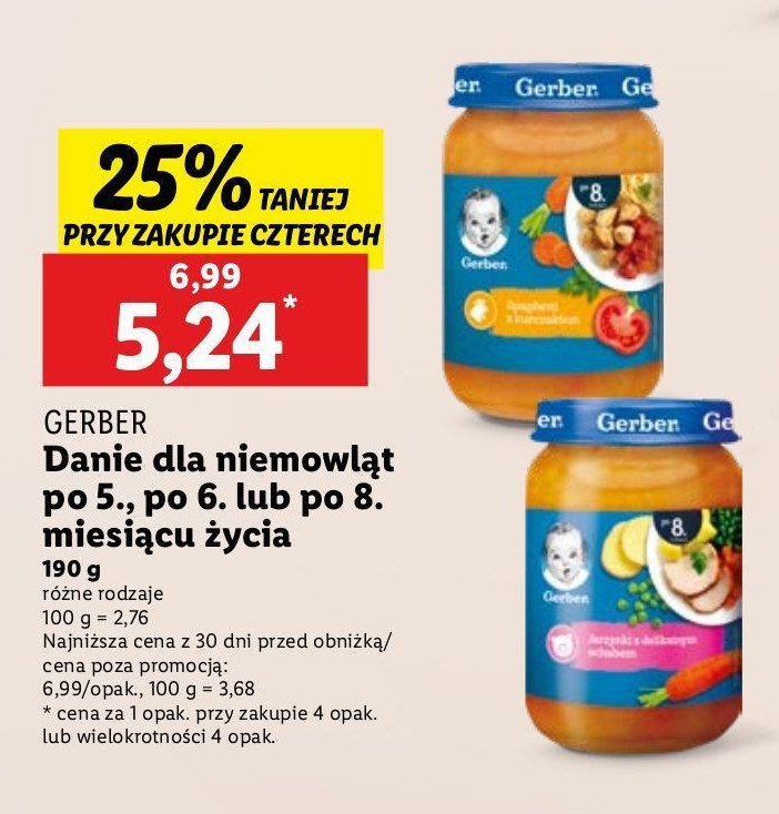 Jarzynki z delikatnym schabem Gerber promocja