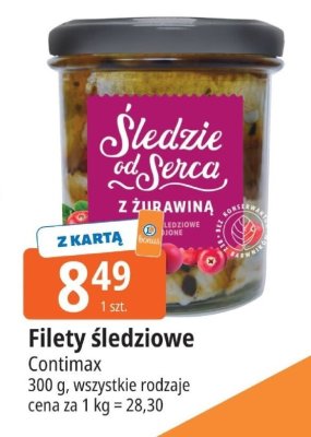 Filety śledziowe z żurawiną Kapitan navi promocja w Leclerc