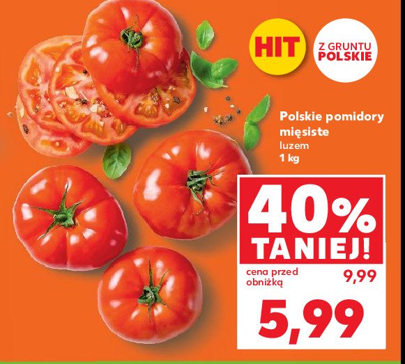 Pomidory polskie mięsiste czerwone promocja w Kaufland