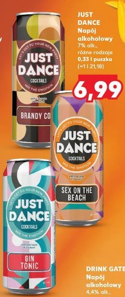 Nap贸j gin tonic Just dance promocja