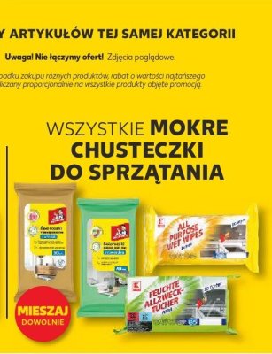 Wszystkie mokre chusteczki do sprzątania TRZECIE -100% promocja w Kaufland