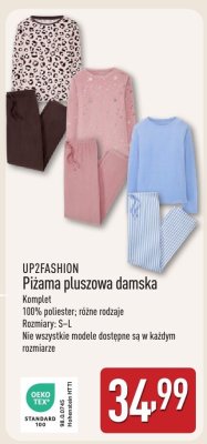 Piżama pluszowa damska Up2Fashion promocja w Aldi