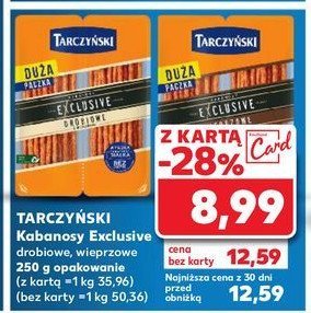 Kabanosy drobiowe Tarczyński kabanos exclusive promocja