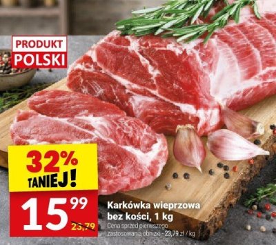 Karkówka wieprzowa bez kości, 1 kg promocja w Twój Market