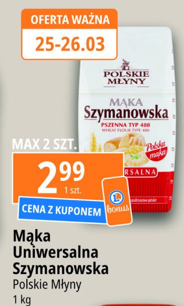 Mąka pszenna szymanowska Polskie młyny promocja