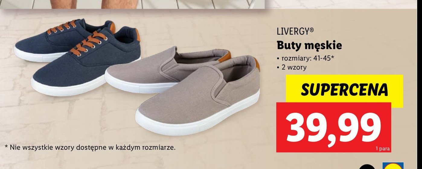 Buty 41-45 Livergy promocja