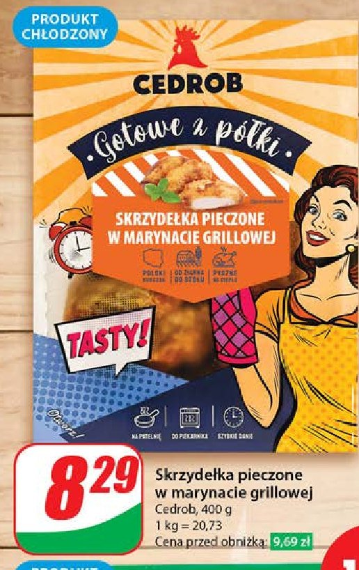 Skrzydełka pieczone w marynacie paprykowej Cedrob promocja w Dino
