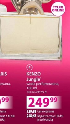 Perfumy Kenzo Jungle woda perfumowana 100 ml promocja w Hebe