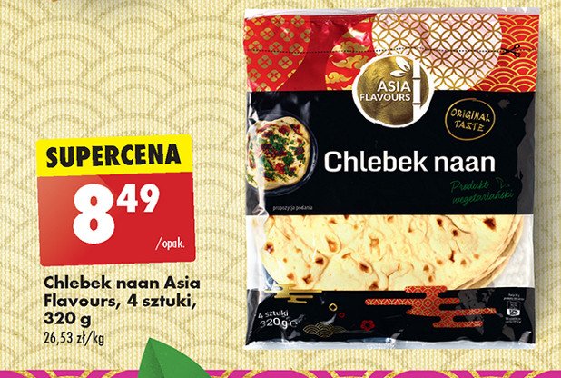Chlebek naan Asia flavours promocja