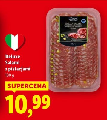Deluxe Salami z pistacjami promocja w Lidl