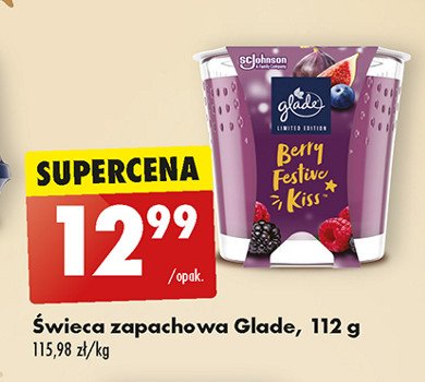 Świeca berry festive kiss Glade by brise promocja