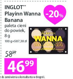 Paleta cieni do powiek wanna banana INGLOT PLAYINN promocja