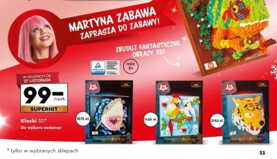 Klocki 3D, różne zestawy promocja w Biedronka