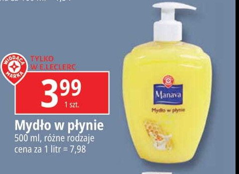 Mydło w płynie z miodem Wiodąca marka manava promocja