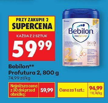 Mleko modyfikowane Profutura 2 promocja w Biedronka