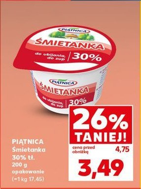 艢mietana 30% Pi膮tnica promocja