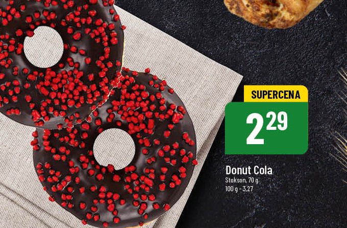 Donut cola Stokson promocja
