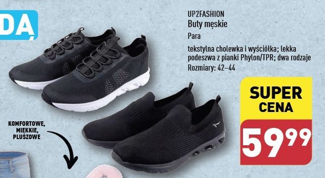 Buty męskie rozm. 42-44 Up2fashion promocja w Leclerc