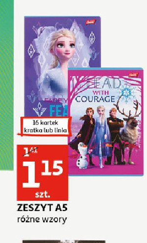 Zeszyt a5 16 kartek kraina lodu linia Unipap promocja