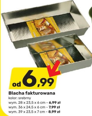 Blacha fakturowana - 28 x 23,5 x 6 cm promocja w Bricomarche