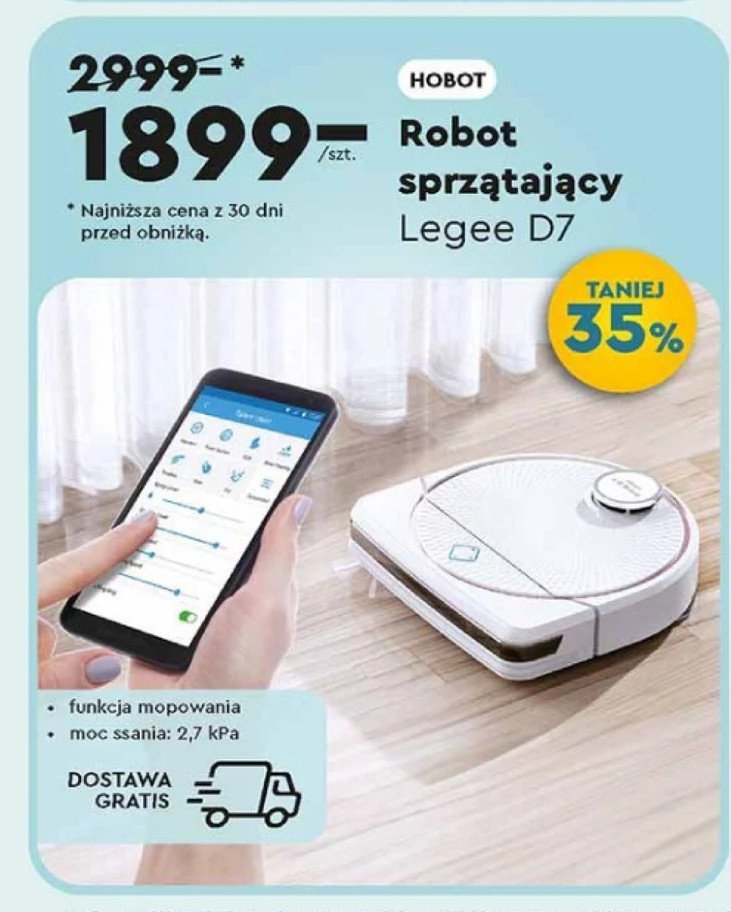 Robot automatyczny legee d7 HOBOT promocja