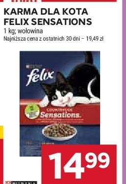 Karma dla kota z wo艂owina Purina felix sensations promocja