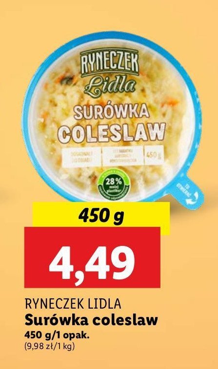 Surówka colesław Ryneczek lidla promocja