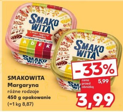 Margaryna różne rodzaje Smakowita promocja w Kaufland