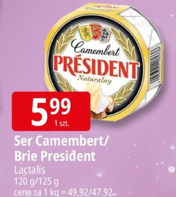 Ser Camembert/Brie President Lactalis promocja w Leclerc