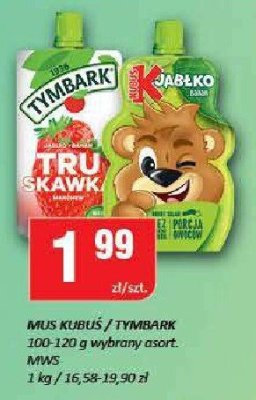 Mus jabłko Kubusś / Tymbark 100-120 g promocja w Chorten