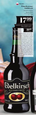 Wino deserowe Edelkirsch czerwone, słodkie promocja w POLOmarket