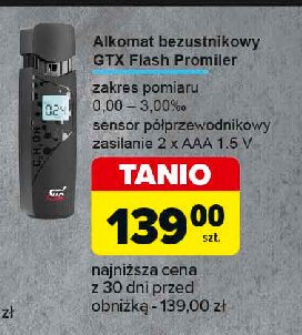 Alkomat gtx flash PROMILER promocja w Carrefour