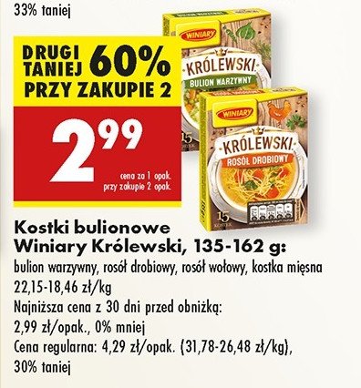 Rosół królewski warzywny Winiary promocja w Biedronka