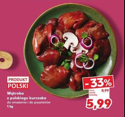 Wątróbka z kurczaka promocja w Stokrotka