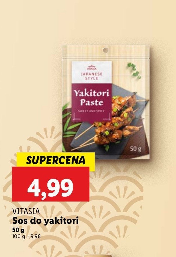 Sos yakitori Vitasia promocja w Lidl