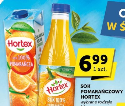 Sok pomarańczowy Hortex wybrane rodzaje 1l promocja w Groszek