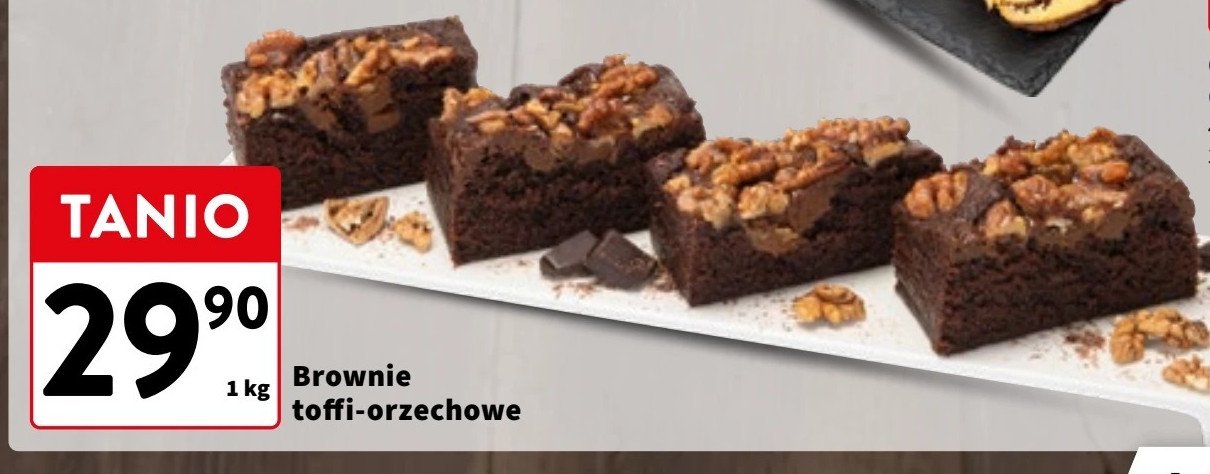 Ciasto brownie toffi-orzechowe promocja w Intermarche