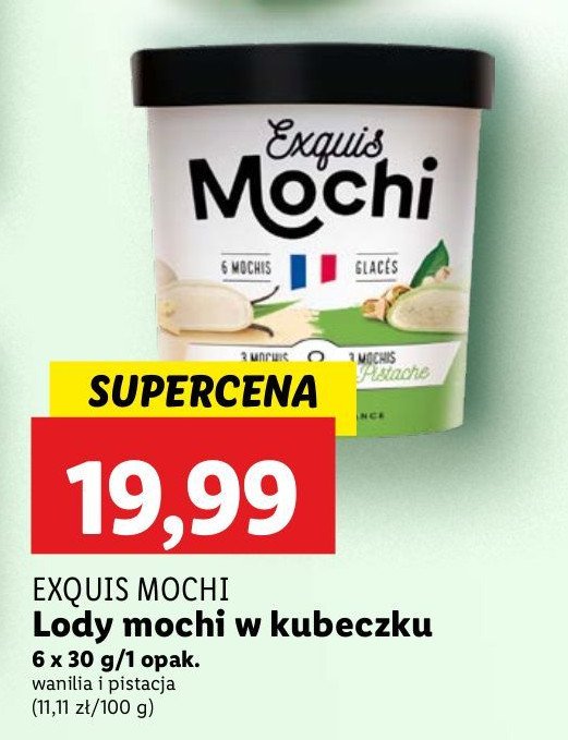 Mochi wanilia pistacja Exquis mochi promocja