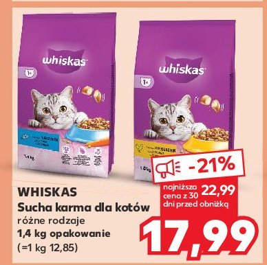 Karma dla kotów z tuńczykiem Whiskas promocja