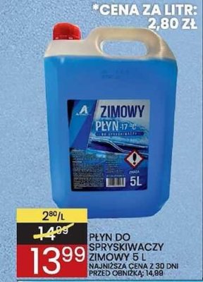 Płyn do spryskiwaczy zimowy A 5 L promocja w Wafelek