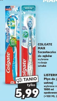 Szczoteczka do zębów medium Colgate max fresh promocja