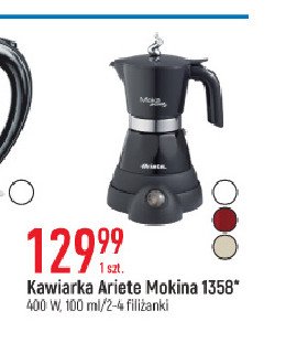 Kawiarka elektryczna mokina 1358 czarny Ariete promocja