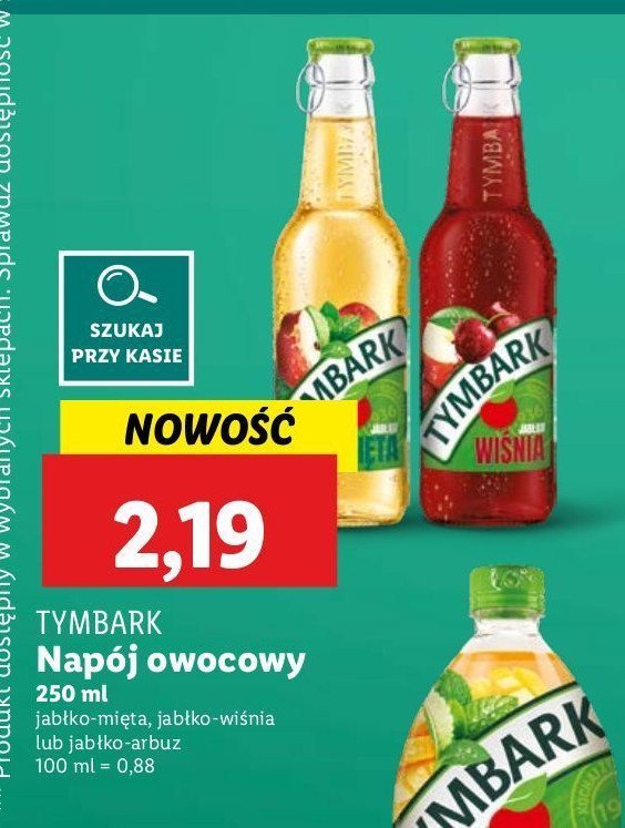 Napój jabłko-arbuz Tymbark 1936 promocja