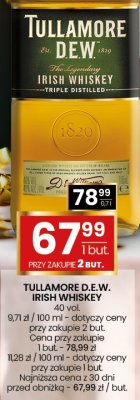 Whisky Tullamore D.E.W. Irish Whiskey 40 vol. 0,7l promocja w Twój Market